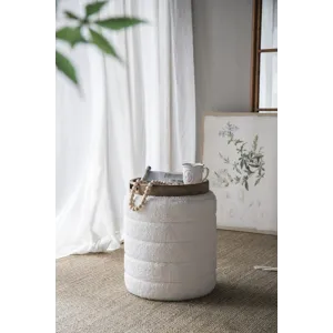 French Country Home Decor Collection (Includes An Artificial Plant, Vase, Trays, Stool And Side Tabl