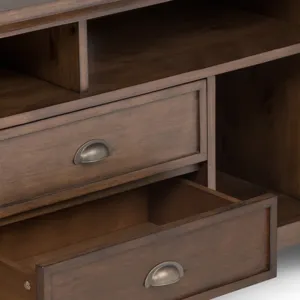 Redmond - 72\" TV Media Stand - Rustic Natural Aged Brown