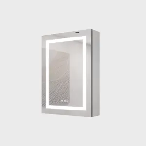 20 x 28\" Bathroom Medicine Cabinet With Mirror Wall Mounted LED Bathroom Mirror Cabinet With Lights