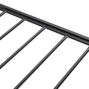 Queen Size Metal Platform Bed Frame With Upholsteryolstery Storage Function Headboard And USB Liner 