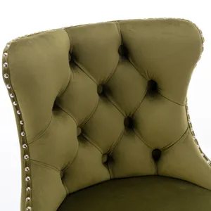 Swivel Velvet Barstools Adjusatble Seat Height From 25-33\", Modern Upholstered Chrome Base Bar Stoo