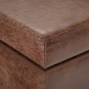 Avalon - Storage Ottoman Bench - Distressed Umber Brown