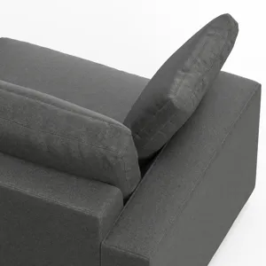 Charlie - 96\" Deep Seater Sofa - Pebble Gray