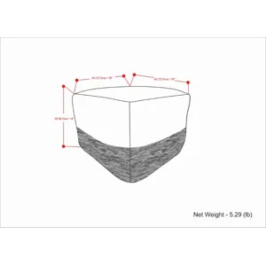 Macie - Square Woven Outdoor / Indoor Pouf - Grey / White