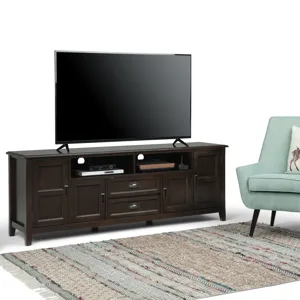 Burlington - 72" TV Media Stand - Mahogany Brown