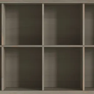 Amherst - 8 Cube Storage Sofa Table - Distressed Grey