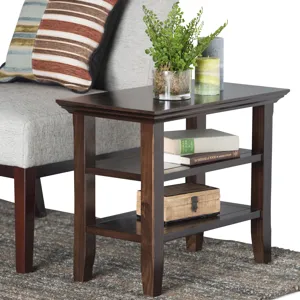 Acadian - Narrow Side Table - Brunette Brown