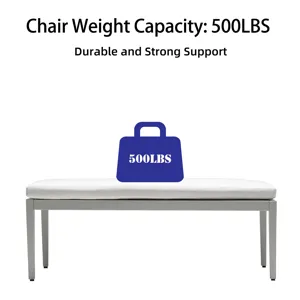 6 Piece Dining Set Modern Outdoor Patio Furniture, Including 4 Dining Chairs & 1 Dining Bench Sunbre