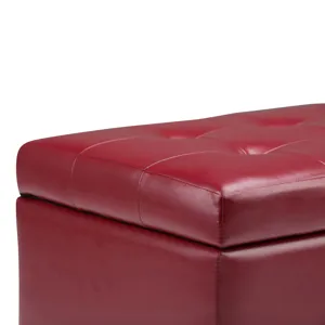 Cosmopolitan - Storage Ottoman - Red