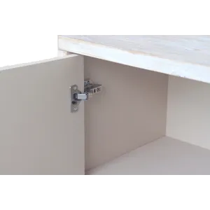 Accent Cabinet Farmhouse Style 3 Door Wooden Cabinet Sideboard Buffet Server Cabinet Storage Cabinet