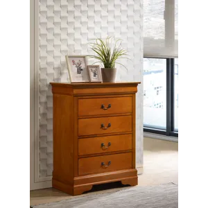 Louis Phillipe - G3160-BC 4 Drawer Chest - Oak