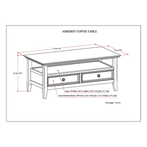 Amherst - Coffee Table - Hickory Brown
