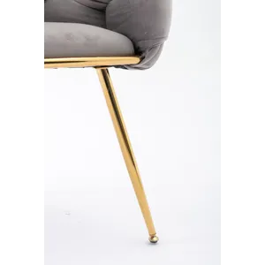 Luxury Modern Simple Leisure Velvet Single Sofa Chair Bedroom Lazy Person Household Dresser Stool Ma