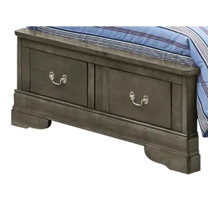 Louis Phillipe - G3105D-KSB2 King Storage Bed - Gray