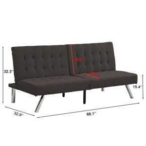 Futon Sofa Bed - Espresso