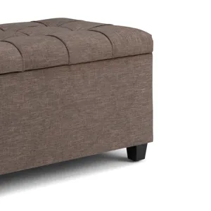 Sienna - Storage Ottoman Bench - Fawn Brown