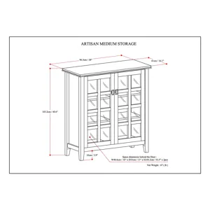 Artisan - Medium Storage Cabinet - Distressed Grey