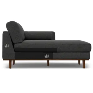 Morrison - Right Sectional Sofa - Charcoal Grey
