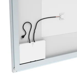 LED Bathroom Vanity Mirror Wall Mounted Adjustable White / Warm / Natural Lights Anti-Fog Touch Swit