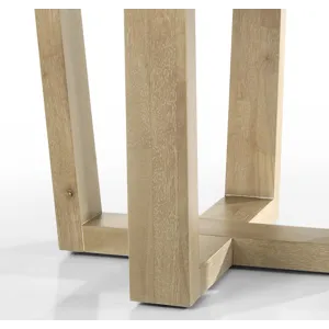 Brutus - Contemporary Round Dining Table With Wheat Colored Base - Vintage Walnut