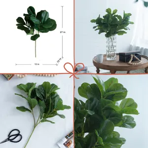 French Country Home Decor Collection (Includes An Artificial Plant, Vase, Trays, Stool And Side Tabl