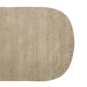 Oval Coffee Table - Cream