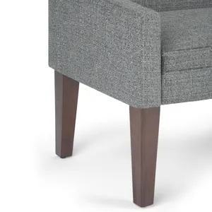 Parris - Upholstered Bench - Pebble Grey