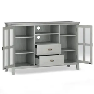 Artisan - Tall TV Media Stand - Fog Grey