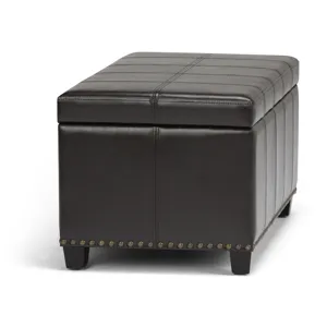Amelia - Storage Ottoman Bench - Tanners Brown