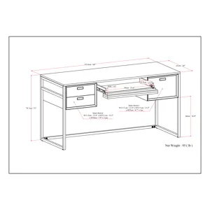 Richmond - Desk - Rustic Natural Aged Brown
