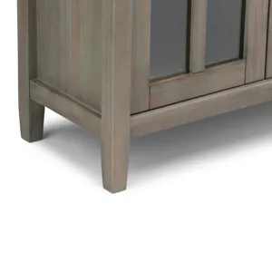 Warm Shaker - Low Storage Cabinet - Distressed Grey