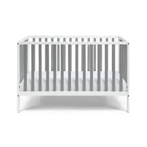 Deux - Remi 3-in-1 Convertible Island Crib - White/Gray
