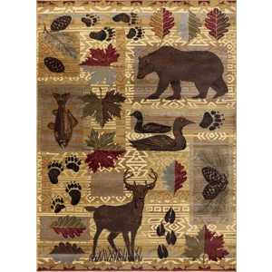 Nature\'s Nest - GC_CBL3002 Multi 7\' x 10\' Lodge Area Rug