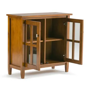 Warm Shaker - Low Storage Cabinet - Light Golden Brown