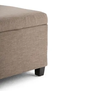 Avalon - Storage Ottoman Bench - Fawn Brown