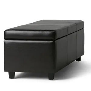 Avalon - Storage Ottoman Bench - Tanners Brown