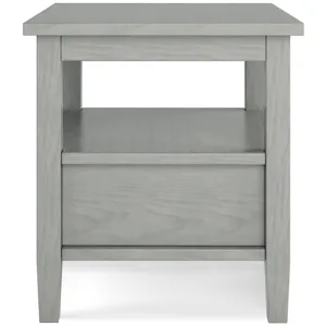 Warm Shaker - End Table - Fog Grey