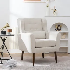 Modern Accent Chair Upholstered Foam Filled Living Room Chairs Comfy Reading Chair Mid-Century Moder