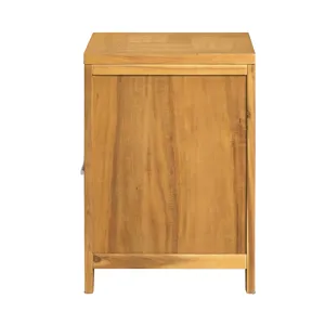 Compact Design Nightstand - Natural Brown