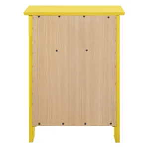 Izzy - G1402-N 1 Drawer /1 Door Nightstand - Yellow