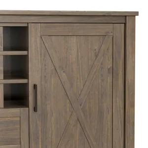 Ela - Sideboard with Wine Storage - Smoky Brown
