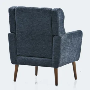 Modern Accent Chair, Chenille Arm Chairs For Living Room, Upholstered Mordern Armchair, Comfy Soft P