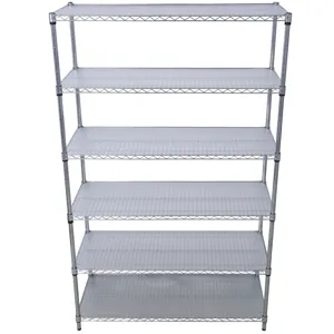 6 Tier 6000Lbs Capacity Nsf Metal Shelf Wire Shelving Unit, Heavy Duty Adjustable Storage Rack With 