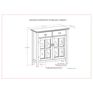 Artisan - Entryway Storage Cabinet - Russet Brown