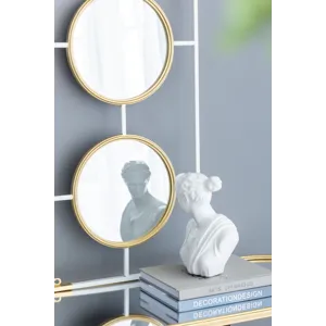Frame With Mirror - Gold / White