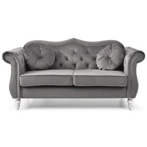 Hollywood - G0660A-L Loveseat - Dark Gray