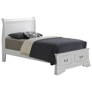 Louis Phillipe - G3190D-TSB2 Twin Storage Bed - White