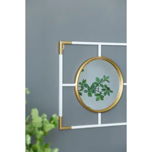 Frame With Mirror - Gold / White