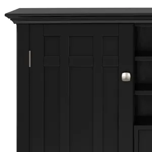 Bedford - Sideboard Buffet and Wine Rack - Black