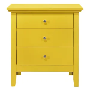 Hammond - G5402-N 3 Drawer Nightstand - Yellow